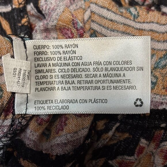 Knox Rose Floral Print Ruffle Long Sleeve Maxi Dress With Pockets, SzXXL - Picture 10 of 10